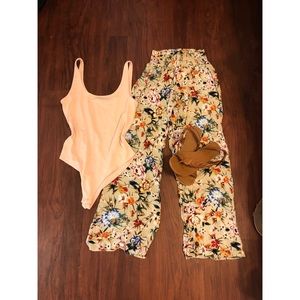 Floral palazzo pants